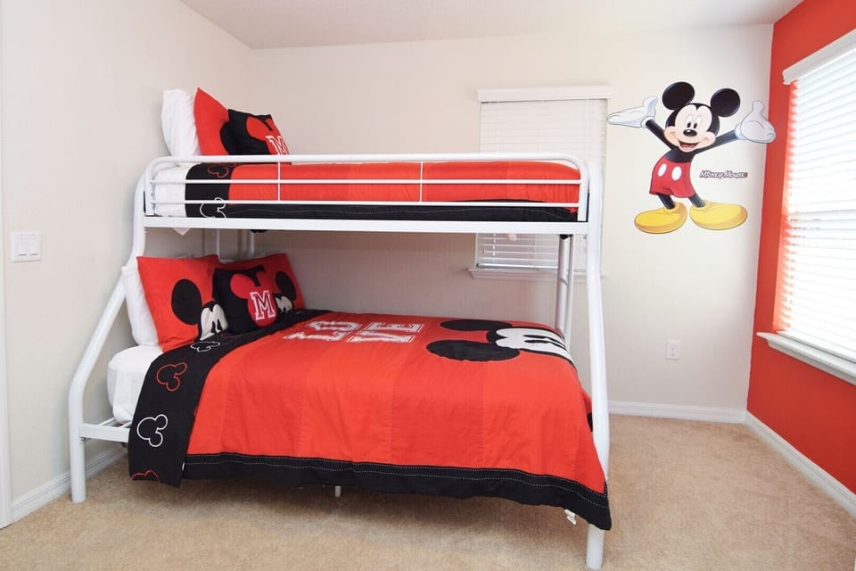 Fun Mickey-themed twin room for 2 guests