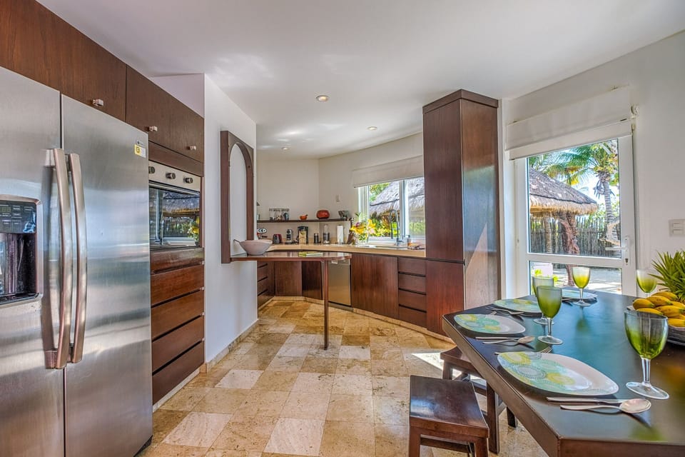 Full kitchen - Casa Bella Akumal Mexico Vacation Rental