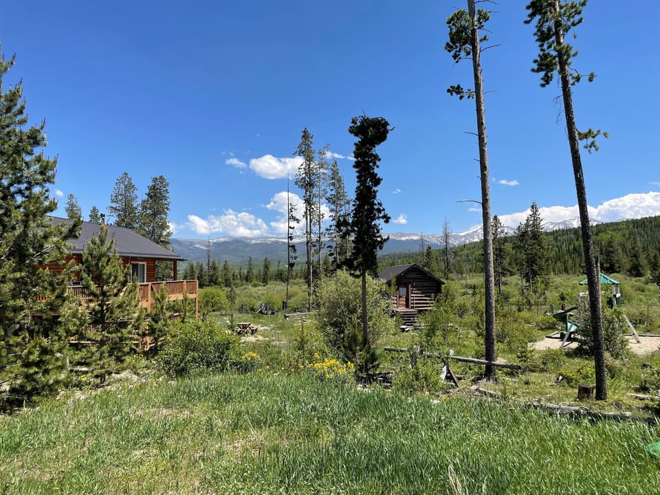 view from back of property to the continental divide