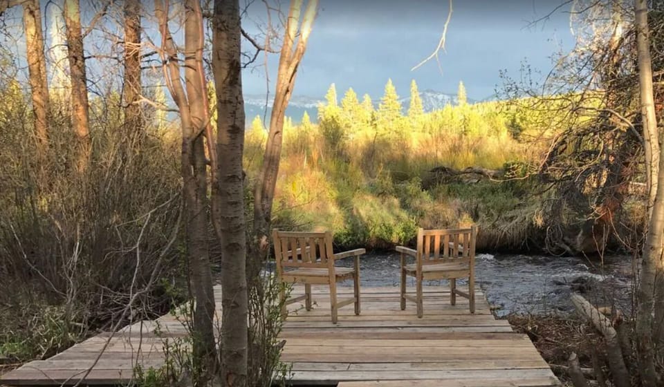 River deck on private water