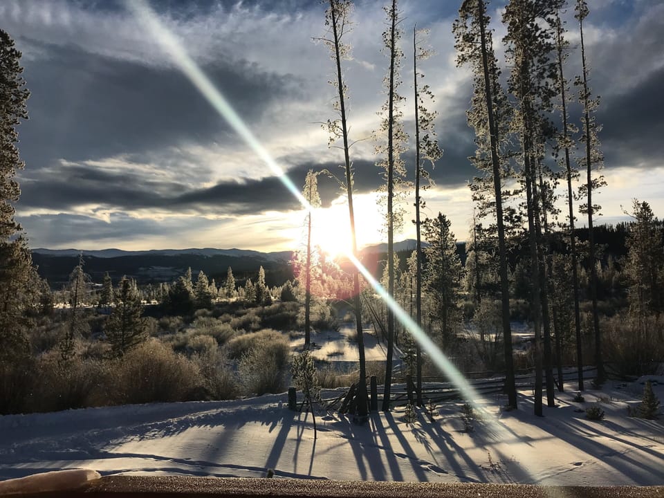 Sunrise from the wrap-around deck
