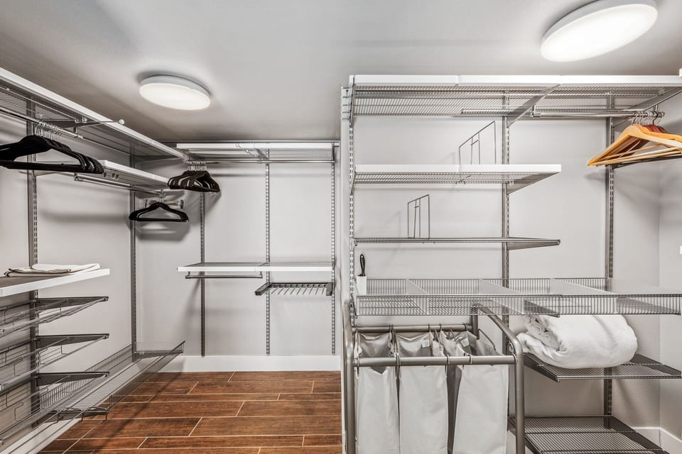 Huge Primary bedroom closet!