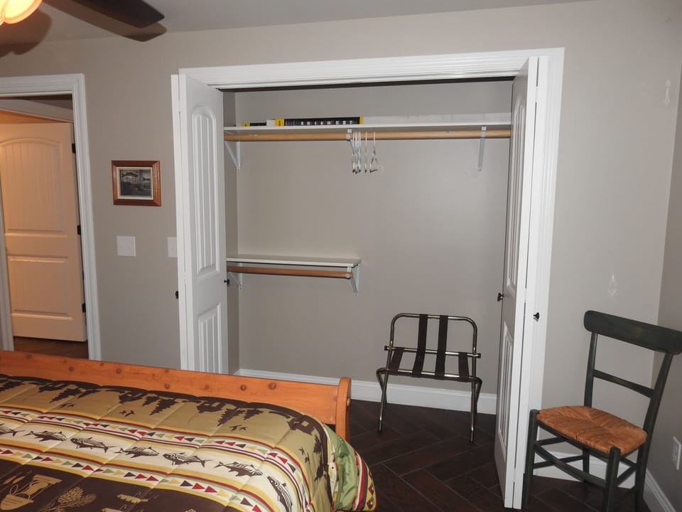 Big closets in both downstairs bedrooms
