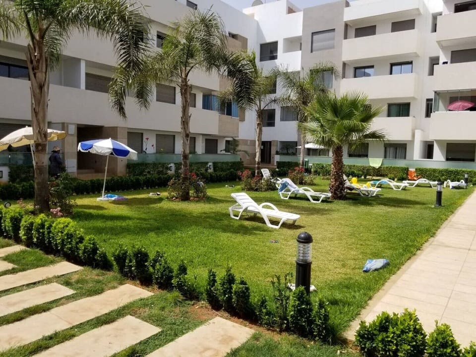 Garden in front of the apartment