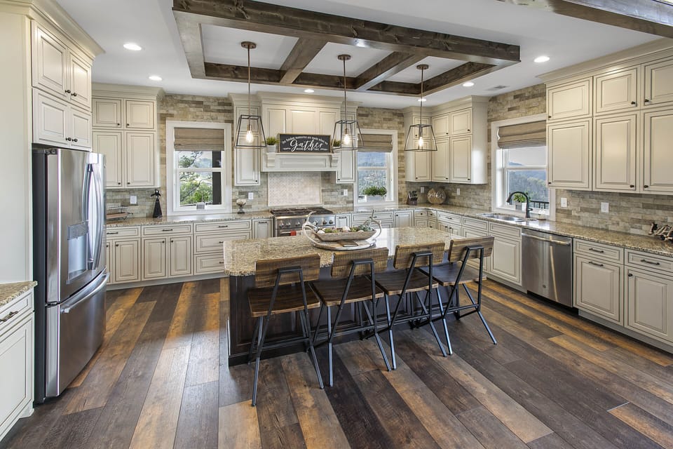 This kitchen is large enough for everyone to gather around!