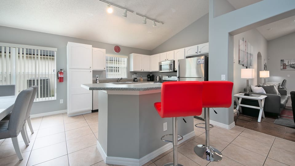 Fully equipped kitchen with Keurig Coffee Maker