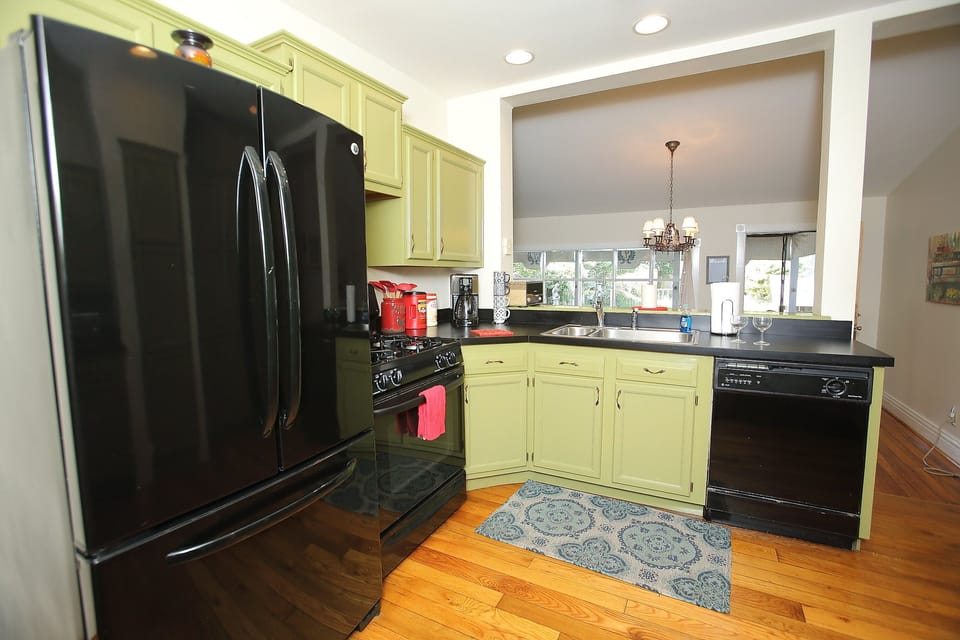 Fully outfitted kitchen