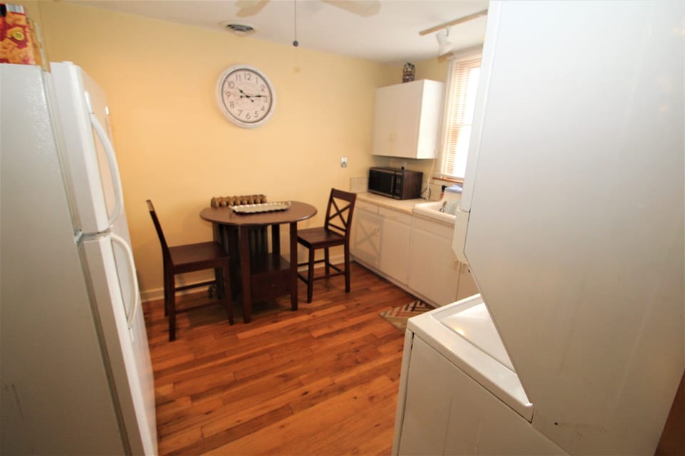 View into kitchen.