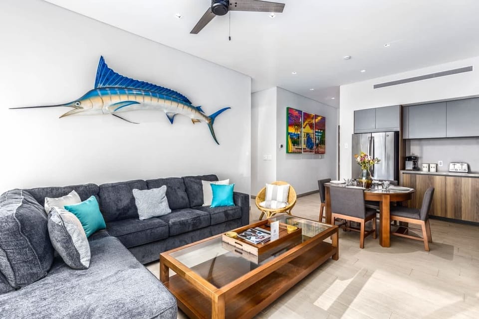 Unwind in the stylish living room