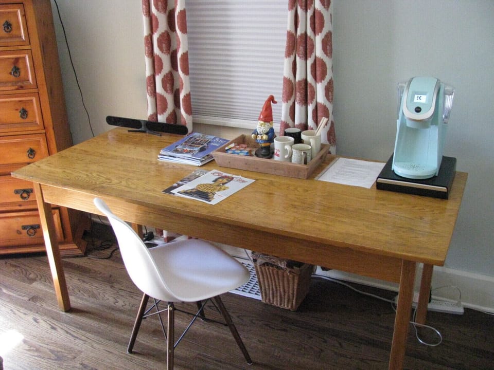 work desk downstairs bedroom