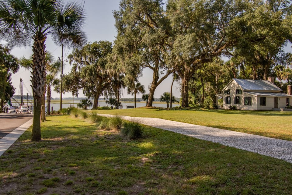 The Corner Cottage is just steps to the May River from the house.  