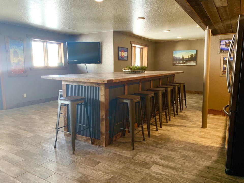 Garden Level Basement Bar