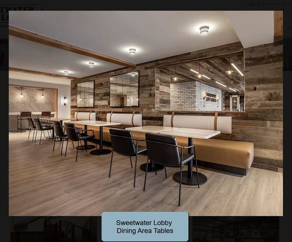 Seating area in lobby