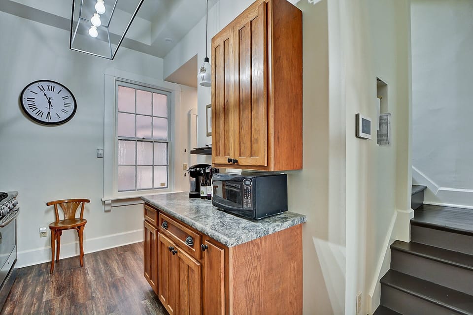 Kitchen and stair
