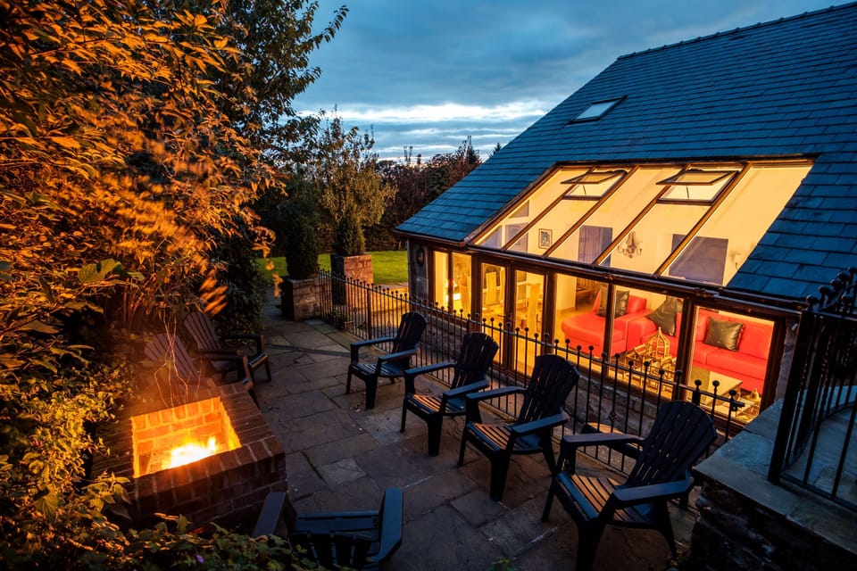 Fire pit at Piggeries