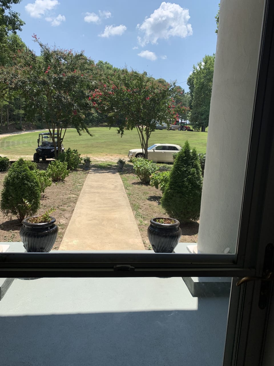 View of the property from the front door. 