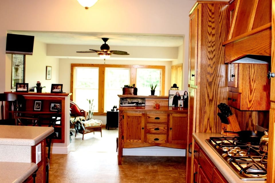The Kitchen facing the Sun Room