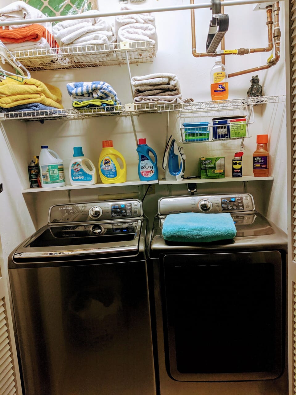 Guest Bathroom (Laundry/towel storage/cleaning utilities)