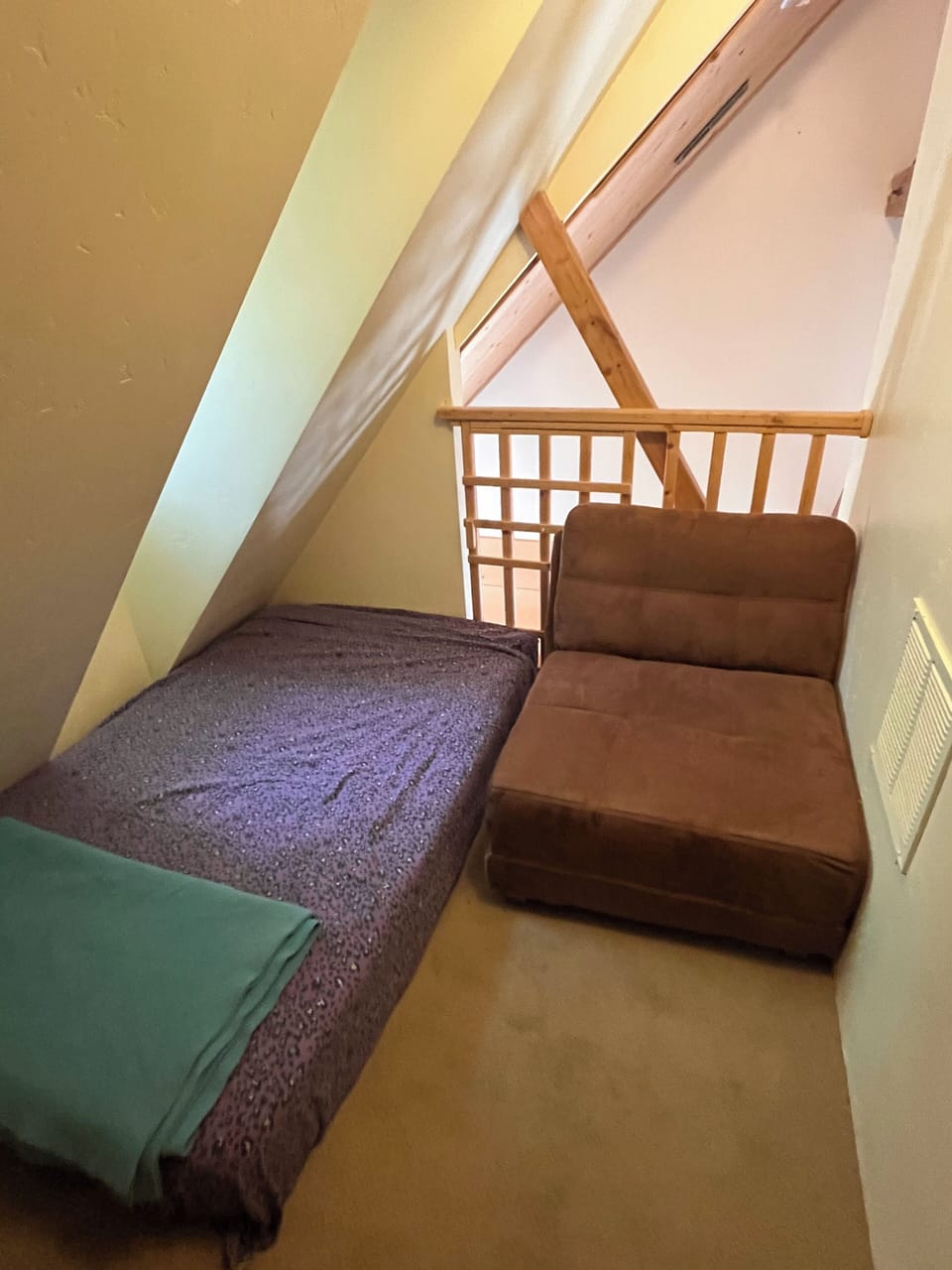 Attic loft full mattress