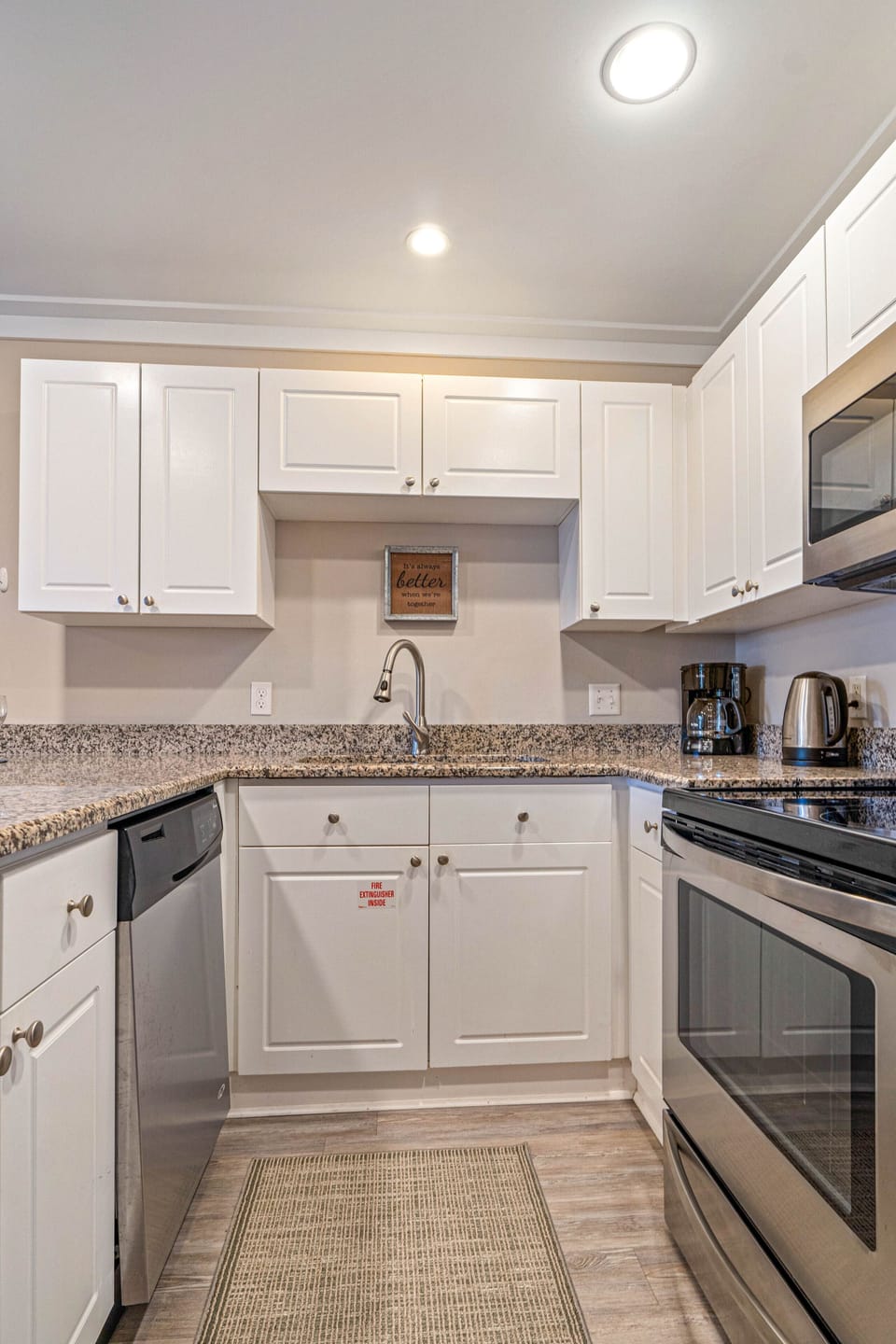 Fully stock, remodeled kitchen!  Come and cook, open to dining and living
