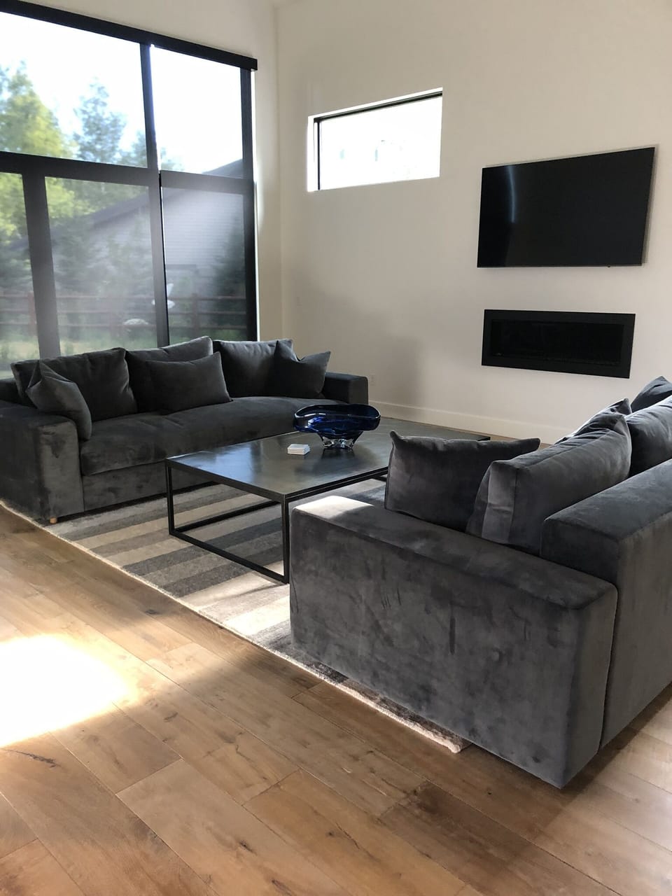 Living room on main level off of kitchen.