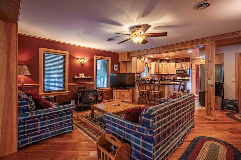 Living Room with Propane Stove