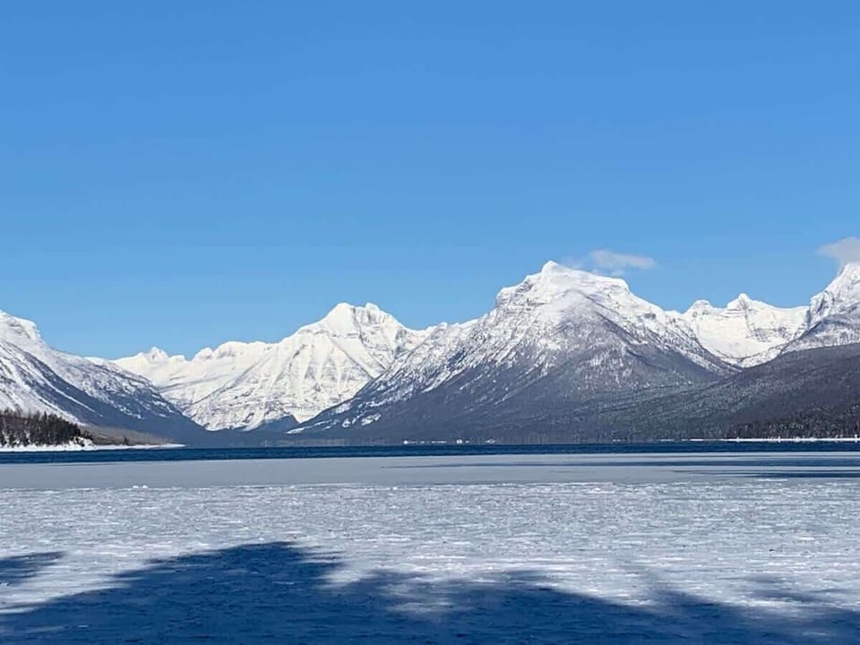Winter views on Lake McDonald GNP