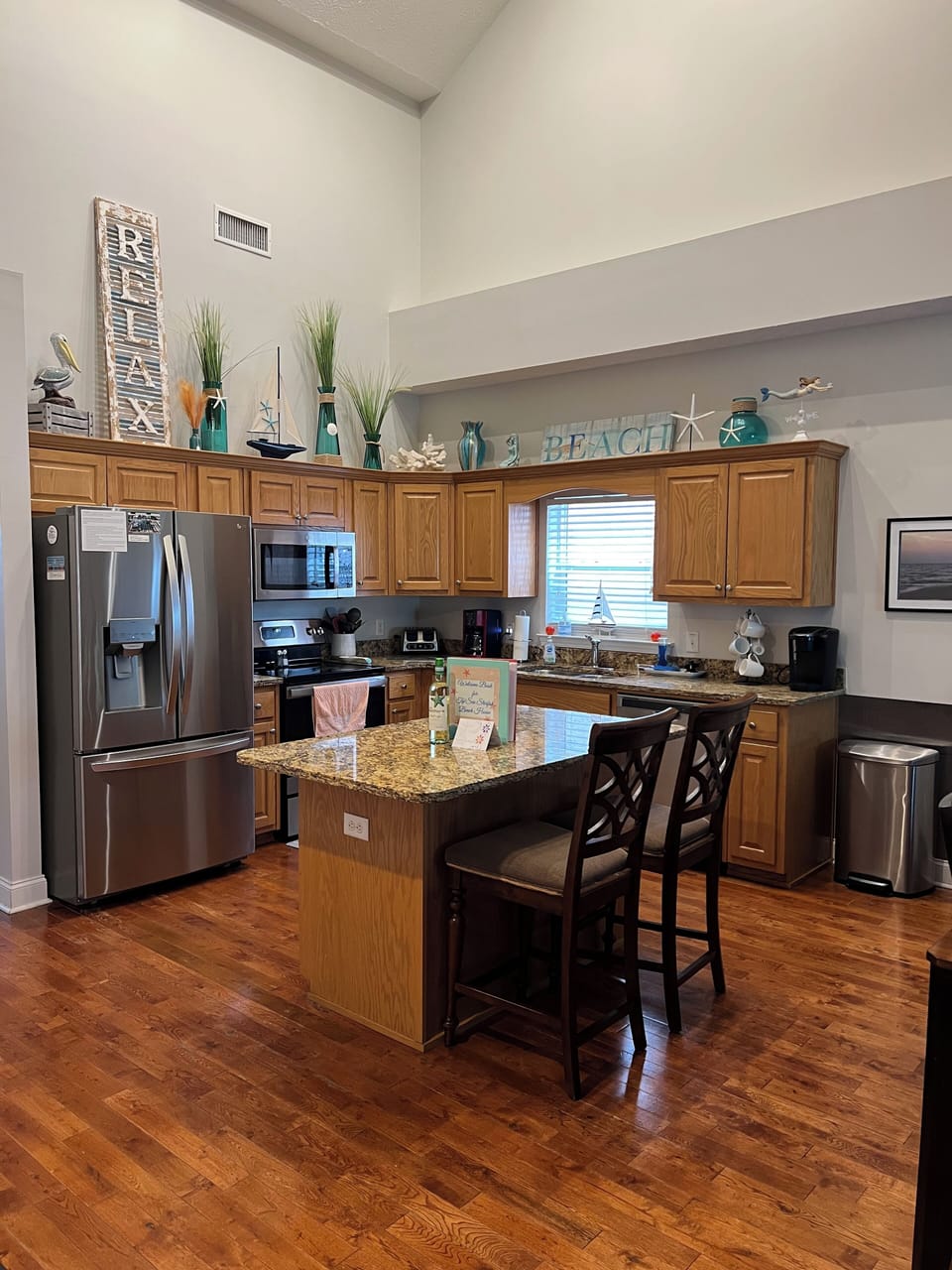Fully stocked Kitchen - stainless steel appliances and granite countertops
