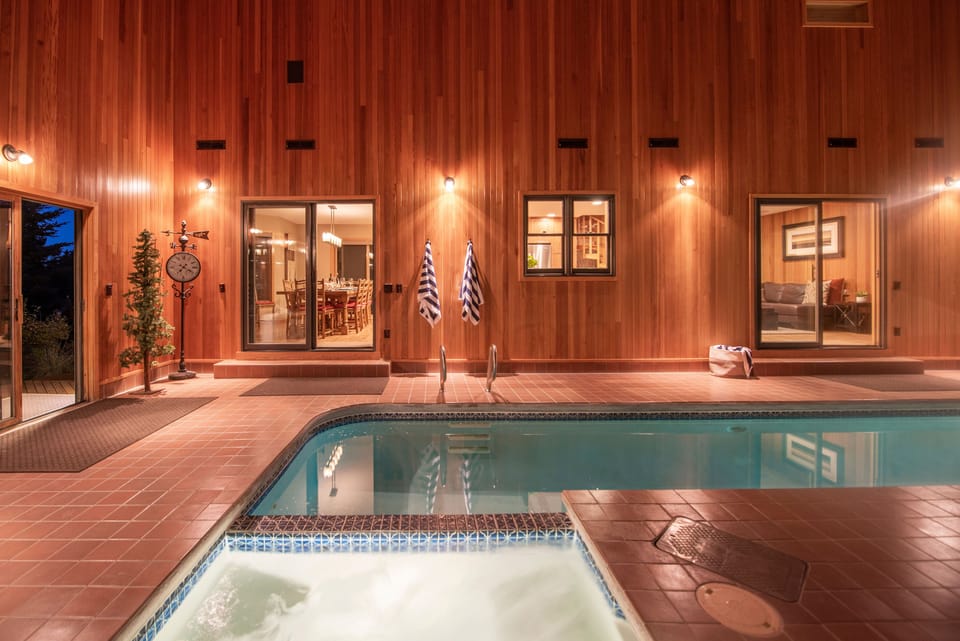 Indoor pool/spa area.
