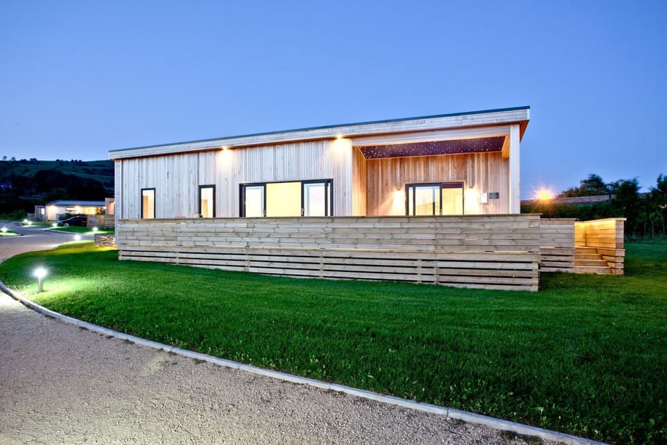 Exterior view of the property at night - Batcombe Hollow, Strawberryfield Park