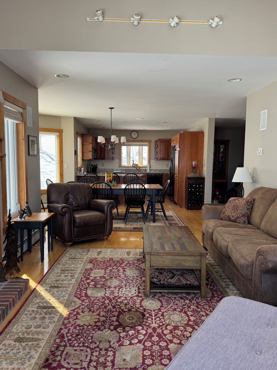 Looking into kitchen from family room