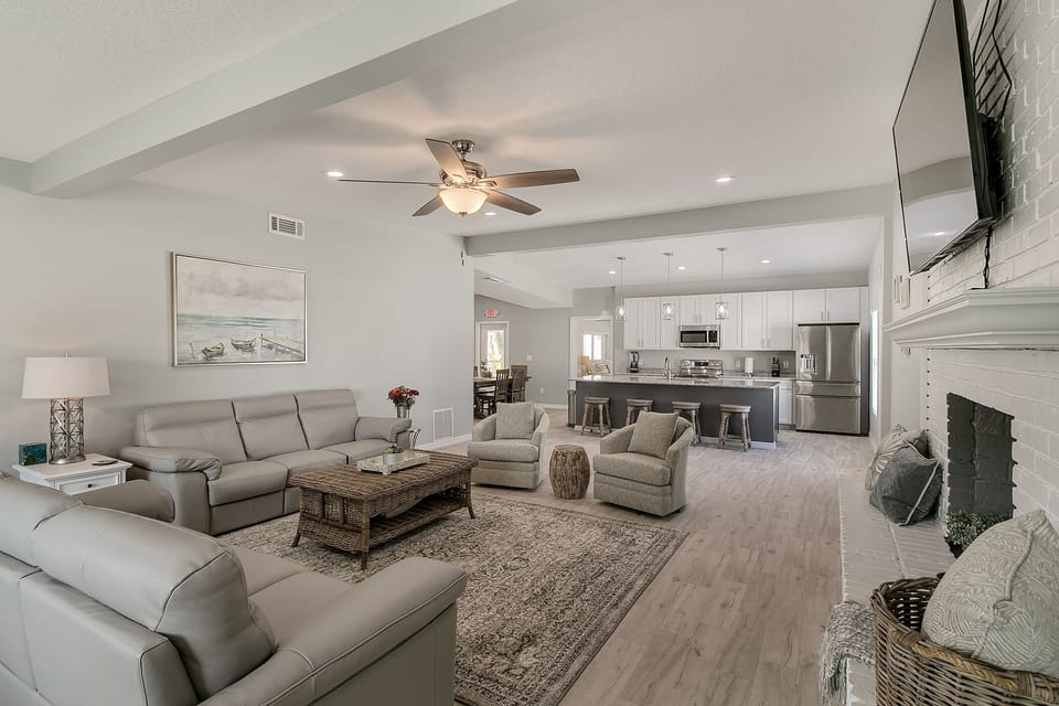 Watch TV or Visit in the Open Great Room