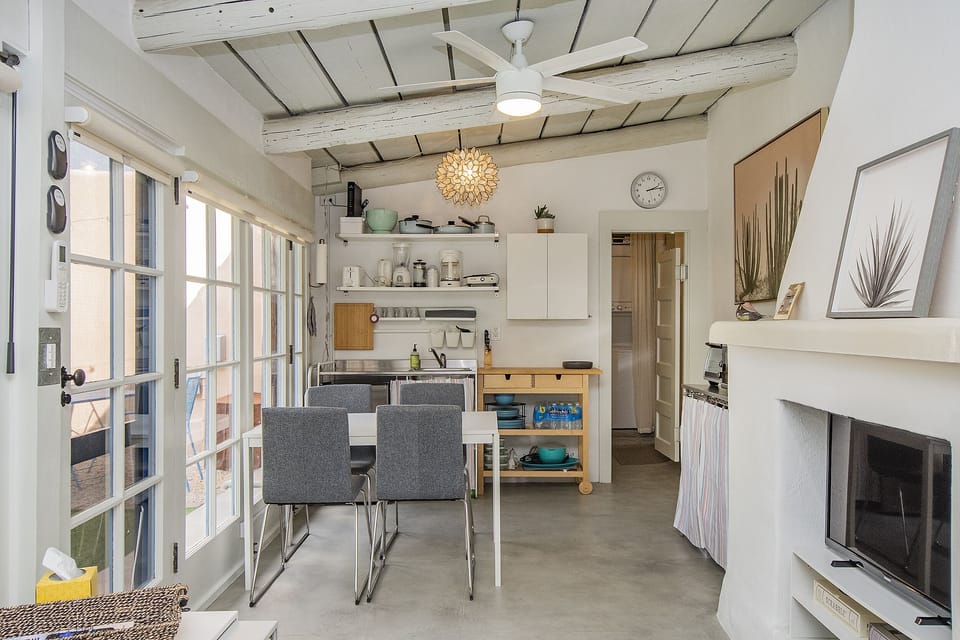 Dining and kitchen area (NOTE: No traditional stove)
