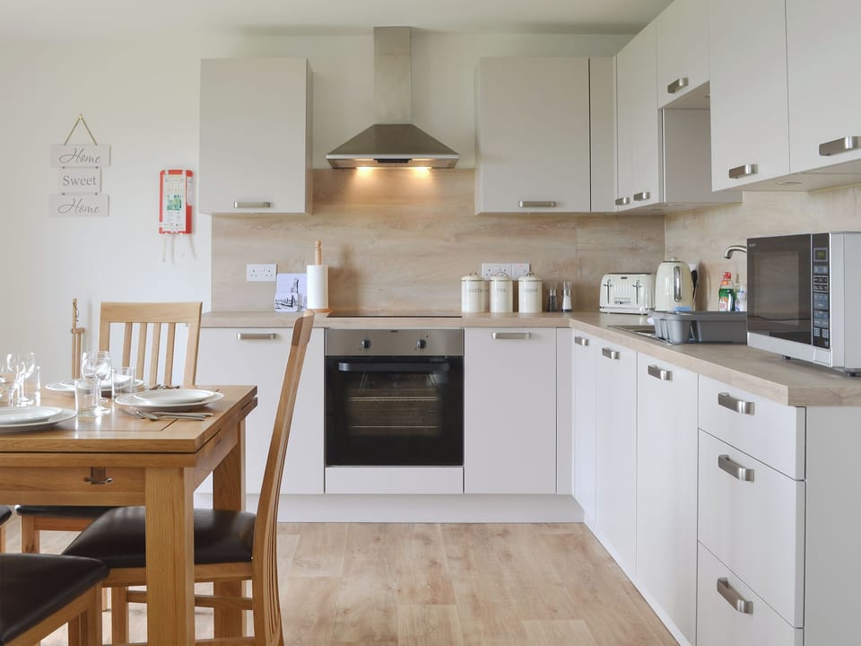 Well equipped kitchen/ dining area | Rockworks Chalets No. 4 - Rockworks Chalets, Holm, near Kirkwall
