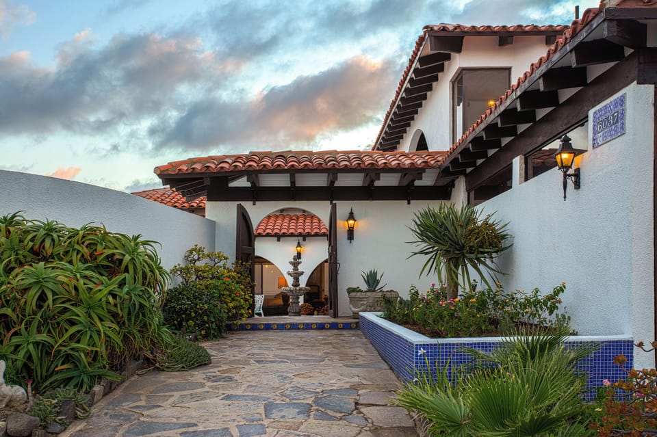 Front walk into the house