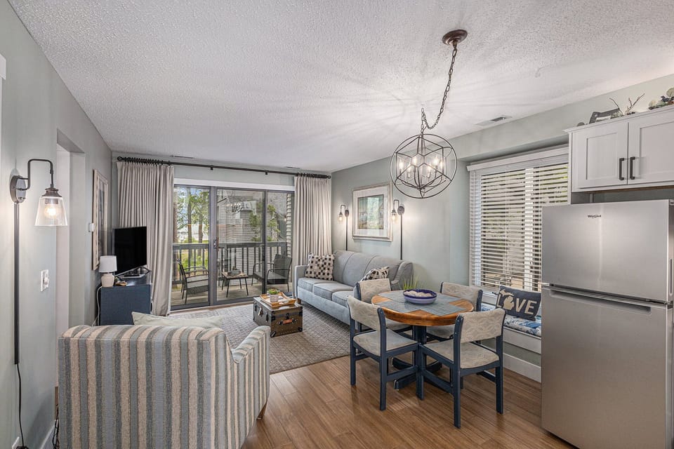 Designed with comfort and light in mind, the open living space is perfect for winding down after beach days or wine tours.