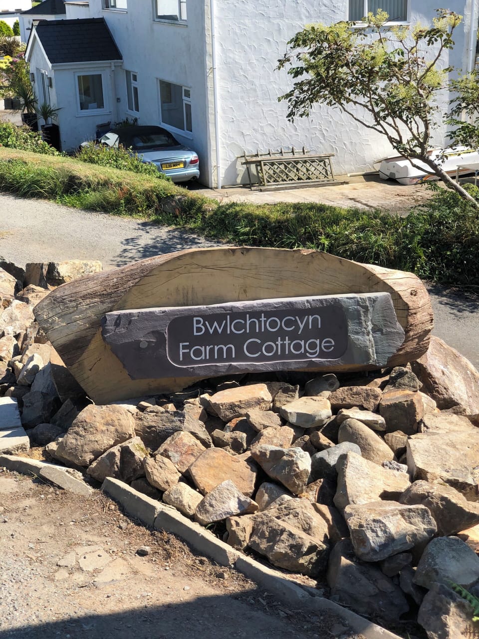 Bwlchtocyn Farm Cottage house sign