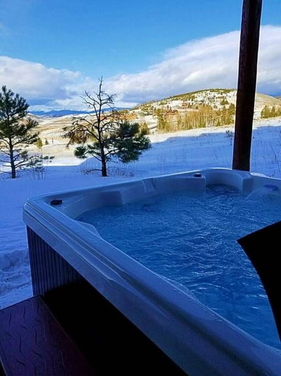 Winter view from Hot Tub
