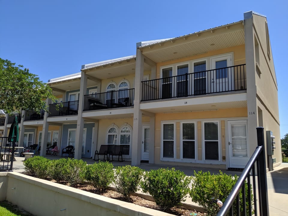 Front of unit 114