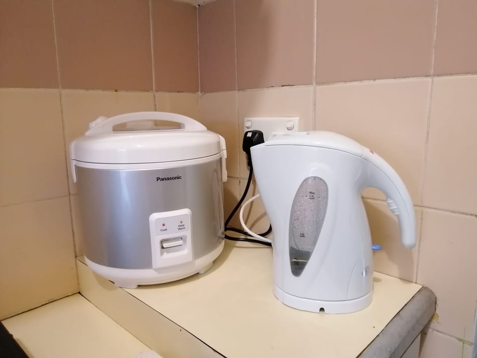 Rice cooker and water heater.