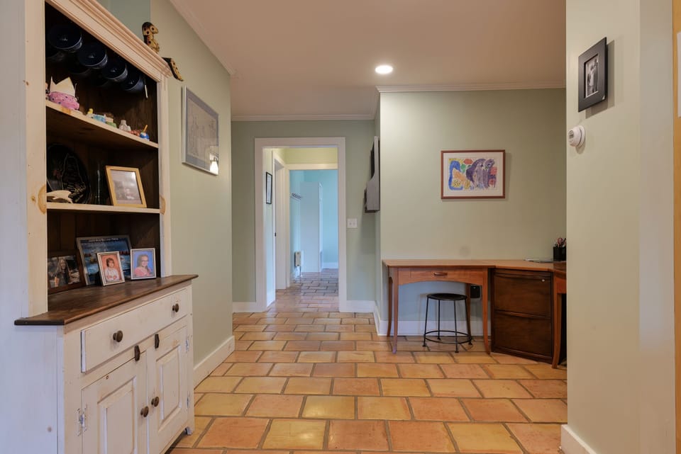 View from kitchen to front door