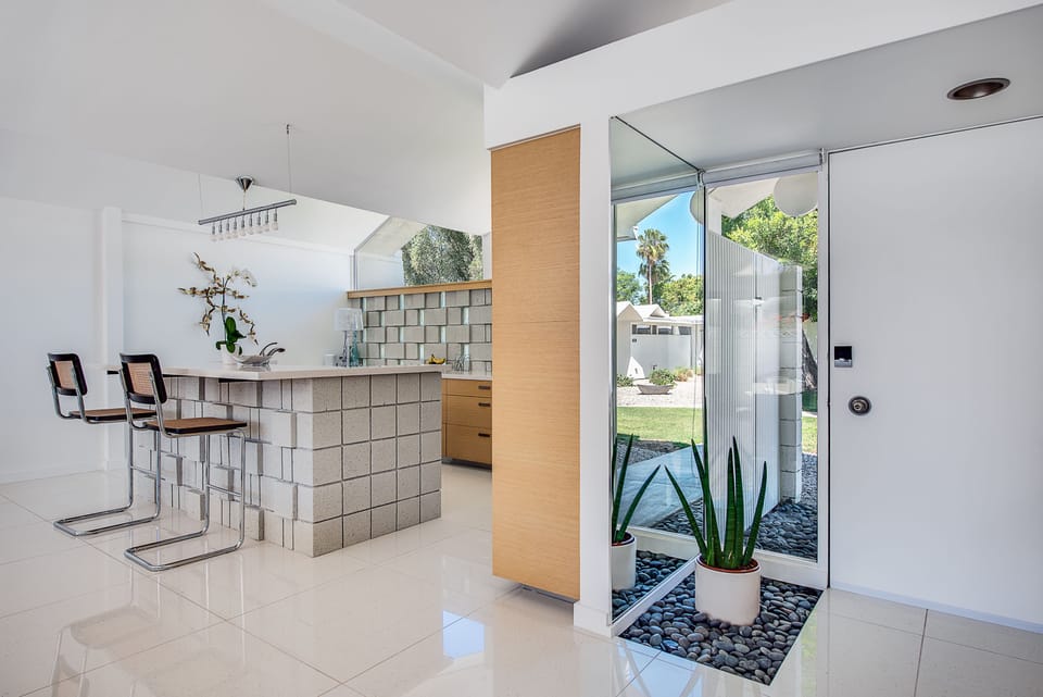 Kitchen Island and Front Door
