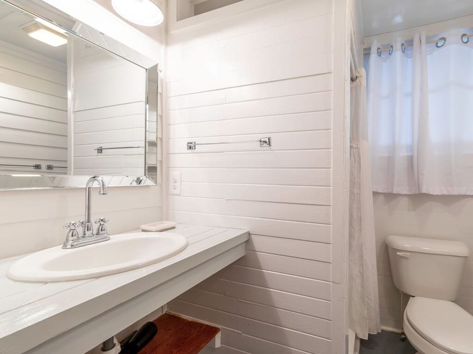 Bathroom with walk in standing shower