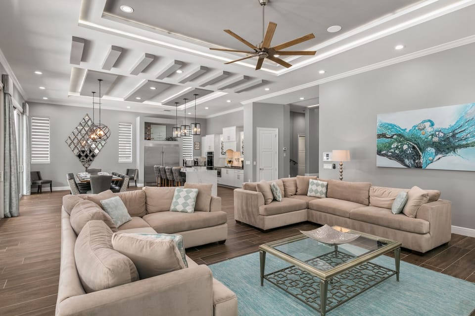 The large living area is great for getting the whole family together