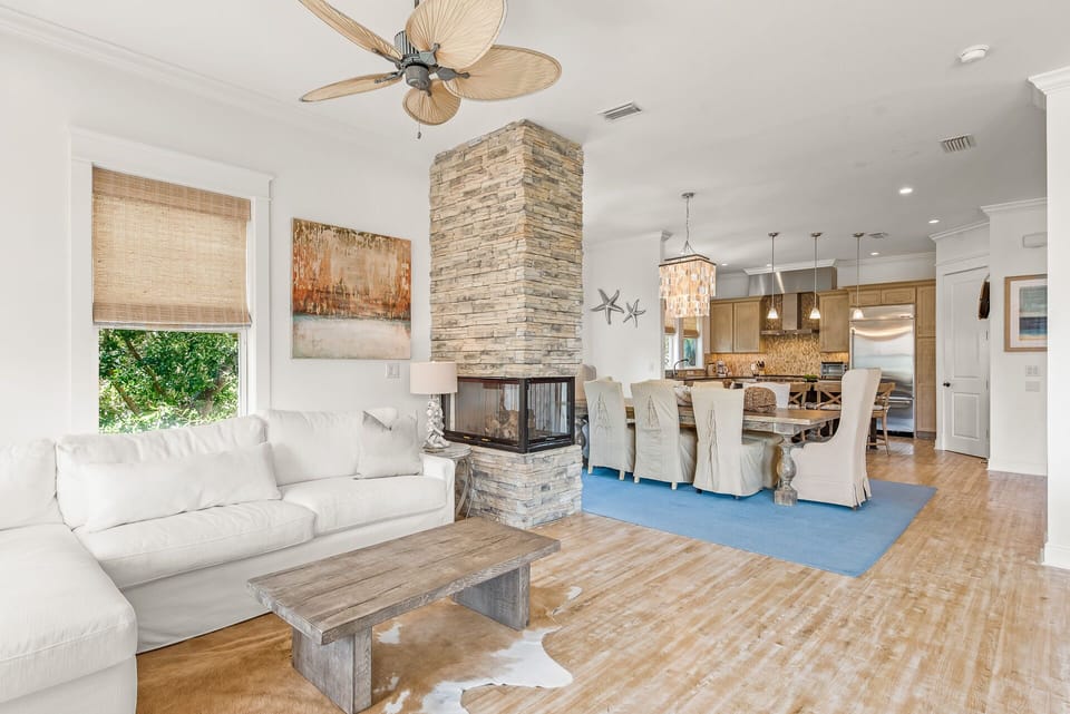  Second Floor: Living Room & Dining Room Aerial View