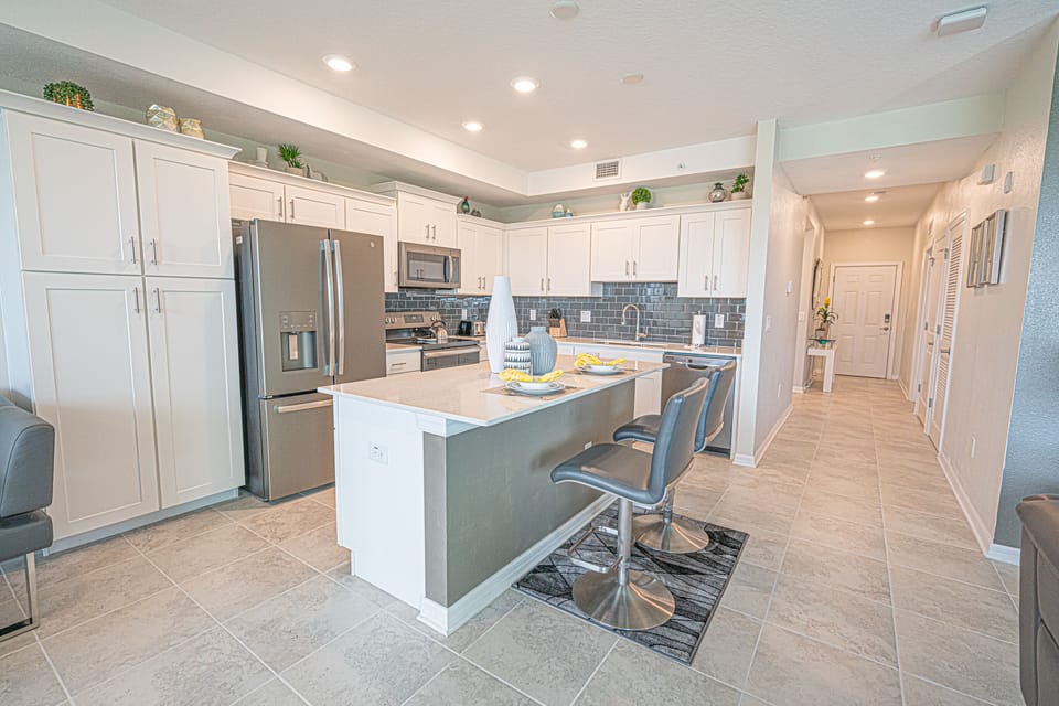 Modern kitchen with luxury features