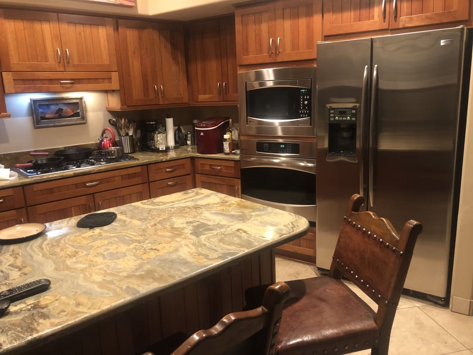 Newly remodeled; all new appliances, cabinets, granite tops & fully furnished. 
