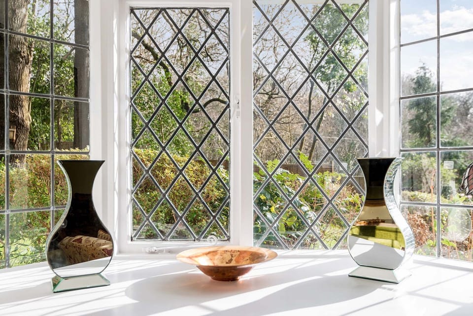 Forest Drove Lattice Lounge windows