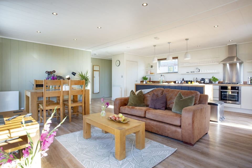 Sofas, Coffee Table. Dining Table- Whileaway Lodge