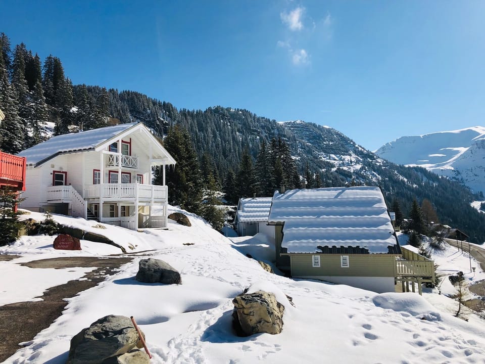 "Chalet Blanc" in winter